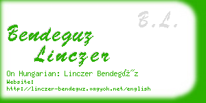 bendeguz linczer business card